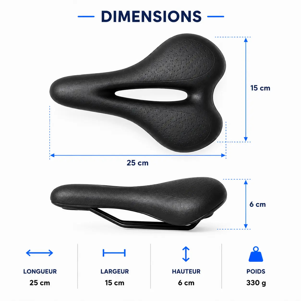 Selle adaptoform 3D - Pour rouler sans douleur