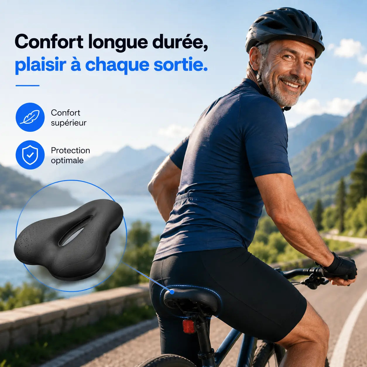 Selle adaptoform 3D - Pour rouler sans douleur