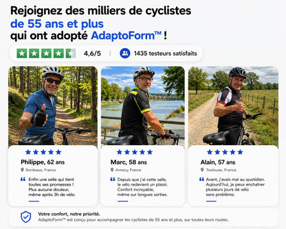 Selle adaptoform 3D - Pour rouler sans douleur