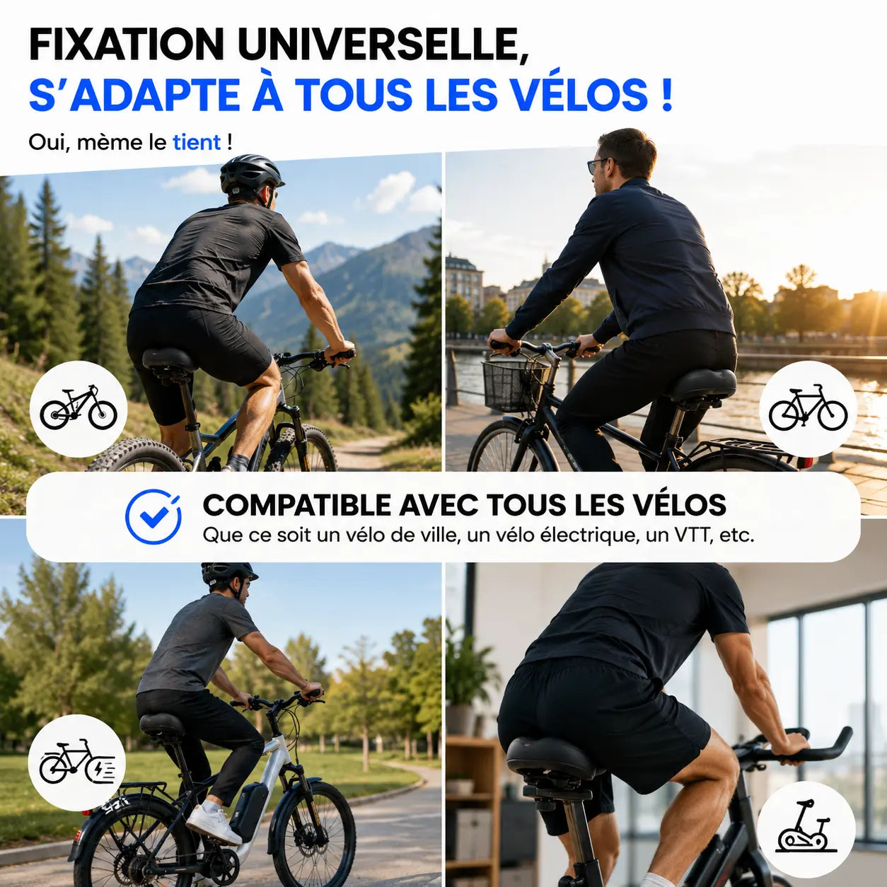 Selle adaptoform 3D - Pour rouler sans douleur